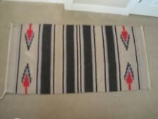 Southwest Rug Hand Knotted Tan Black Blue Red picture