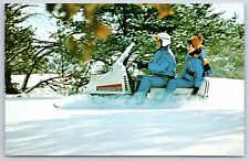 Postcard Evinrude Snowmobile Advertising Postcard, Unposted picture