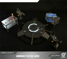 1/12 Tony Stark Armour Testing Base Luminous Function Round Stand Lab Accessory picture