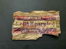 Vintage 1945 Oh Henry 5 cent Wax Candy Bar Wrapper picture