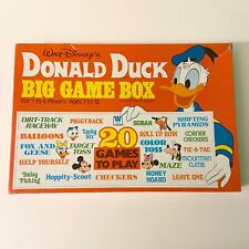 Vintage 1979 Walt Disney Donald Duck Big Game Box 20 Games Whitman Complete picture