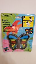 Vintage Butterfly Refrigerator Thermometer Magnet. 3