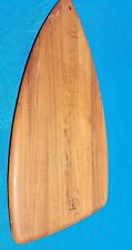 RARE DIGSMED DENMARK MID-20TH C VINT TEAK / CAST IRON SURFBOARD CUTTING BOARD  picture