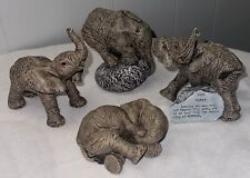 VTG The HERD Elephant Collection by Martha Carey Lot of 4 # 3117 3121 3207 3214 picture