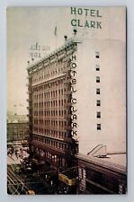 Los Angeles CA-California, Hotel Clark, Advertising, Antique Vintage Postcard picture