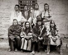 American CROW TRIBE Chiefs Captured by CUSTER During His Campaign 8.5x11 Photo picture
