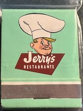 VINTAGE MATCHBOOK - JERRY'S RESTAURANTS - FOR THOSE GOING PLACES - UNSTRUCK picture