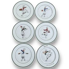 Guy Buffet Skating Chefs *Autographed* Salad Dessert Plates 8.5” Set of 6 MINT picture