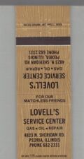 Matchbook Cover Lovell's Service Center Peoria, IL picture