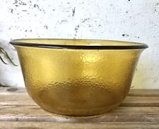 Vintage Amber Mixer Bowl General Electric Pebbled Textured Glass GE picture