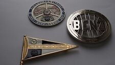 Mercedes 190 SL W121 classic Grill badge SET of 3 emblem badges -  picture