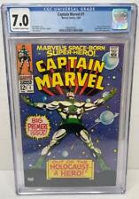 Captain Marvel #1 (1968) - CGC 7.0 - Silver Age - Premiere Issue - Kree Sentry picture