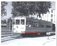 8X10 Denver Tramway Railroad B&W Photo Street Car # 823 Union Station Denver picture