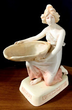 Antique Czech Royal Dux Style Porcelain Figurine, 13.5