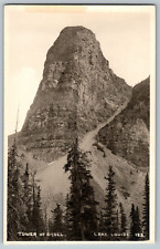 RPPC Vintage Postcard - Tower of Babel, Lake Louise - Real Photo - Posted picture