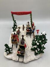 Burberry Village Sled Race A Christmas Vintage Family Collectible picture