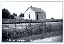 c1956 CRIP Depot Numa Iowa IA Railroad Train Depot Station RPPC Photo Postcard picture