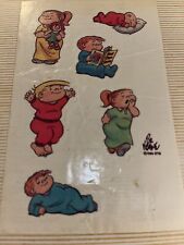 Old Vintage 1984 Family Circus Sticker Sheet Bil Keane Frito Lay Kids Children picture