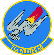 USAF 71st Fighter Squadron Self-adhesive Vinyl Decal picture