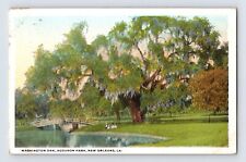 Postcard Louisiana New Orleans Audubon Park Washington Oak 1920 Posted picture
