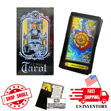 English Rider Waite Original Tarot Deck of 78 Cards W. Booklet Shiny Iridescent picture