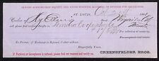 1881 Creensfelder Bros. St. Louis Bank Check - Scarce picture