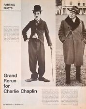 Charlie Chaplin Four Page Photo Article from 1971 - Grand Rerun picture