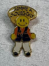Walmart Pin Employee Gimme a Squiggly Moving Legs Collectible Dancing Smiley picture