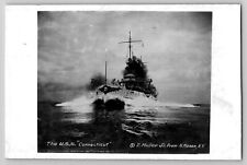 WW1 WWI The USS Connecticut by E Muller Jr N Moser RPPC Real Photo Postcard picture