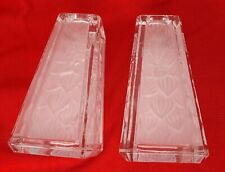 Partylite Chrysanthemum Taper Stick Candle Holder Pair #P7641 picture