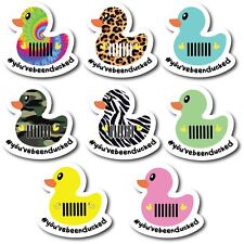 You've Been Ducked Cute Vehicle Duck Magnets, Ducking Game, 8 Pack, 4x4 Inch picture