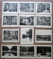 1930s 12 Souvenir Pictures 13-24 From Le Chateau De Fontainebleau Booklet -E13-A picture