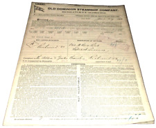 JUNE 1893 OLD DOMINION STEAMSHIP COMPANY FREIGHT RECEIPT picture