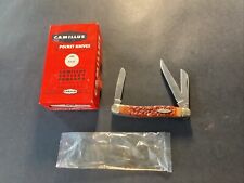 NOS NEW IN BOX 3 Blade Folding Camillus Deluxe Stockman Knife #69 For Flesh Only picture