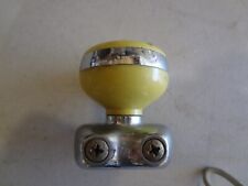 Yellow Chrome Steering Wheel Spinner Suicide  Knob ratrod hot rod Private sale picture
