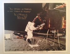 Astronaut Alan Bean Signed Official NASA Apollo 12 EVA Photograph on the Moon picture