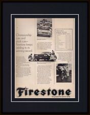 1968 Firestone Tires 11x14 Framed ORIGINAL Vintage Advertisement picture