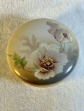 Antique Reinhold Schegelmilch RS Germany Handpainted White Rose Trinket Box picture