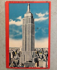 Historic Postcard 1949 Empire State Building with Postmark picture