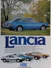 1977 Lancia HPE Estate Wagon Vintage Original Print Ad 8.5 x 11