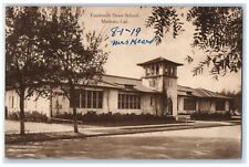 1919 Fourteenth Street School Exterior Building Modesto California CA Postcard picture