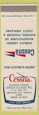 Matchbook Cover - Cessna Airplanes Arkansas City KS picture