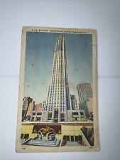 New York City RCA Building Rockefeller Center Radio Studios 1948 Posted Observe picture
