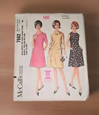 7662 Vintage McCall's SEWING Pattern Misses Dress 3 Figures OOP 1960s Size 12-14 picture
