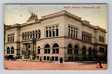 Indianapolis IN-Indiana, Public Library, Antique, Vintage Postcard picture