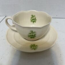 Irish Donegal Parian Shamrock Cup & Saucer picture