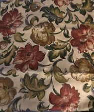 Vintage Floral Fabric Curtains 4 Panels  23 X 66 picture