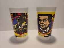 Set of Two 1990 McDonald’s Dick Tracy Cups. One Dick Tracy And One Flattop picture