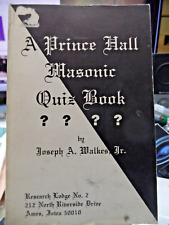 A Prince Hall Masonic Quiz Book 1981 First Ed Joseph A. Walker, Jr. picture