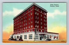 Denison TX-Texas, Hotel Denison, Antique Vintage Souvenir Postcard picture